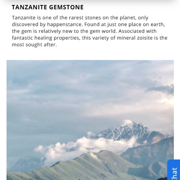 Tanzanite Natural White Zircon Halo Pendant Platinum over .925 Silver - Picture 9 of 16